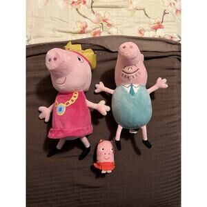 PEPPA PIG Princess N' & Oink Talking Sounds Stuffed Animal With George Pig